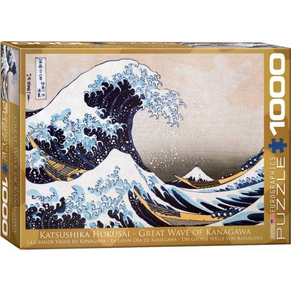 Wielka fala Kanagawa, Hokusai Katsushika (1000el.) - Sklep Art Puzzle